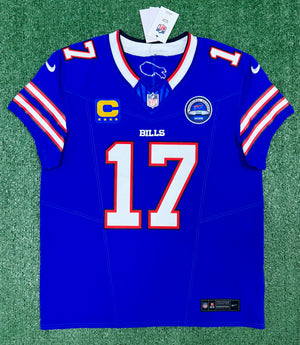Josh Allen Buffalo Bills Jersey #17 Nike Vapor Fuse Elite Blue Size 44 (L) NFL