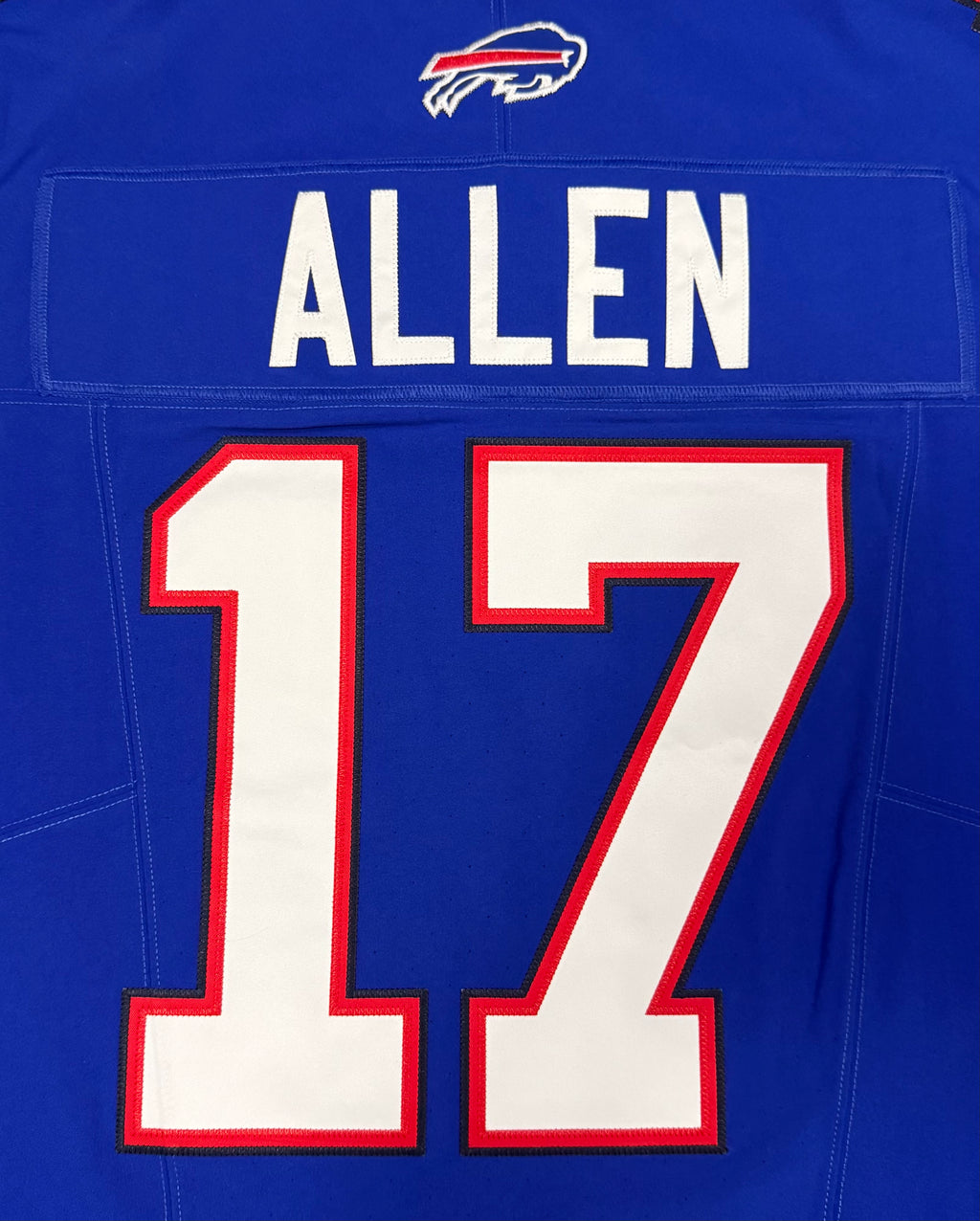 Josh Allen Buffalo Bills Jersey #17 Nike Vapor Fuse Elite Blue Size 44 (L) NFL