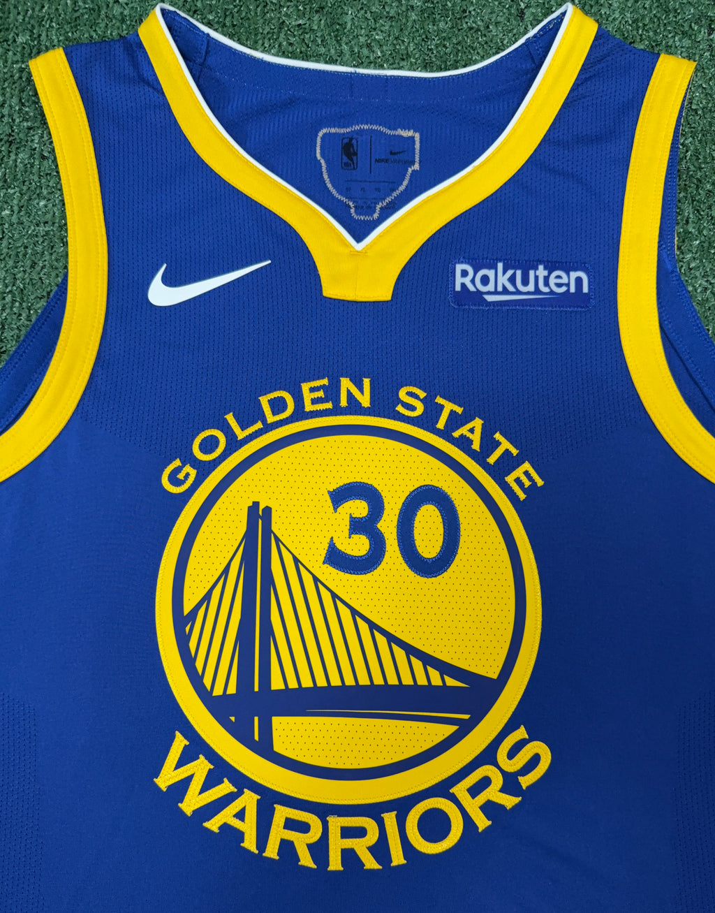 Steph Curry Golden State Warriors Jersey #30 Nike VaporKnit Authentic Blue Size 52 (XL) NBA