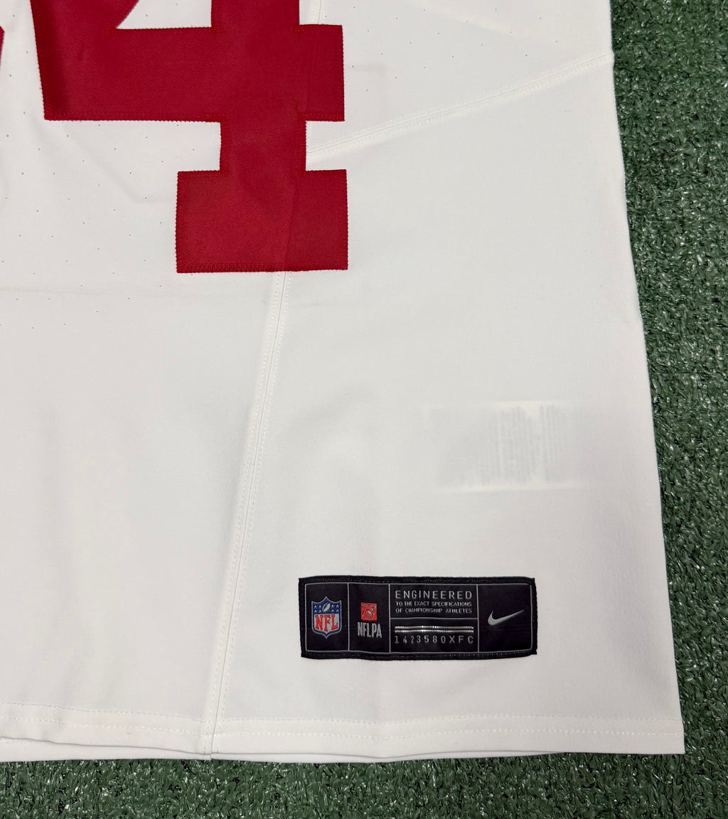 Fred Warner San Francisco 49ers Jersey #54 Nike Vapor FUSE Elite White Size 44 (Large) NFL
