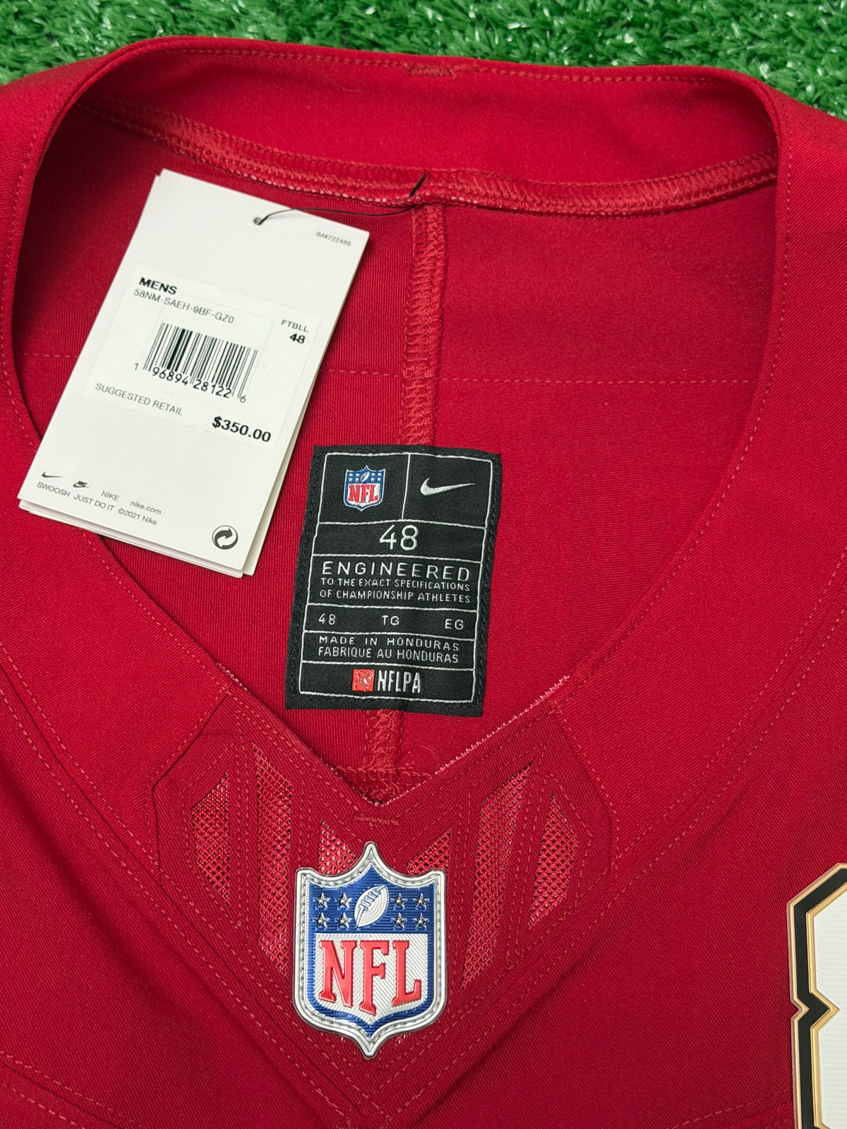 Nick Bosa San Francisco 49ers Jersey #97 Nike Vapor FUSE Elite Red Size 48 (XL) NFL