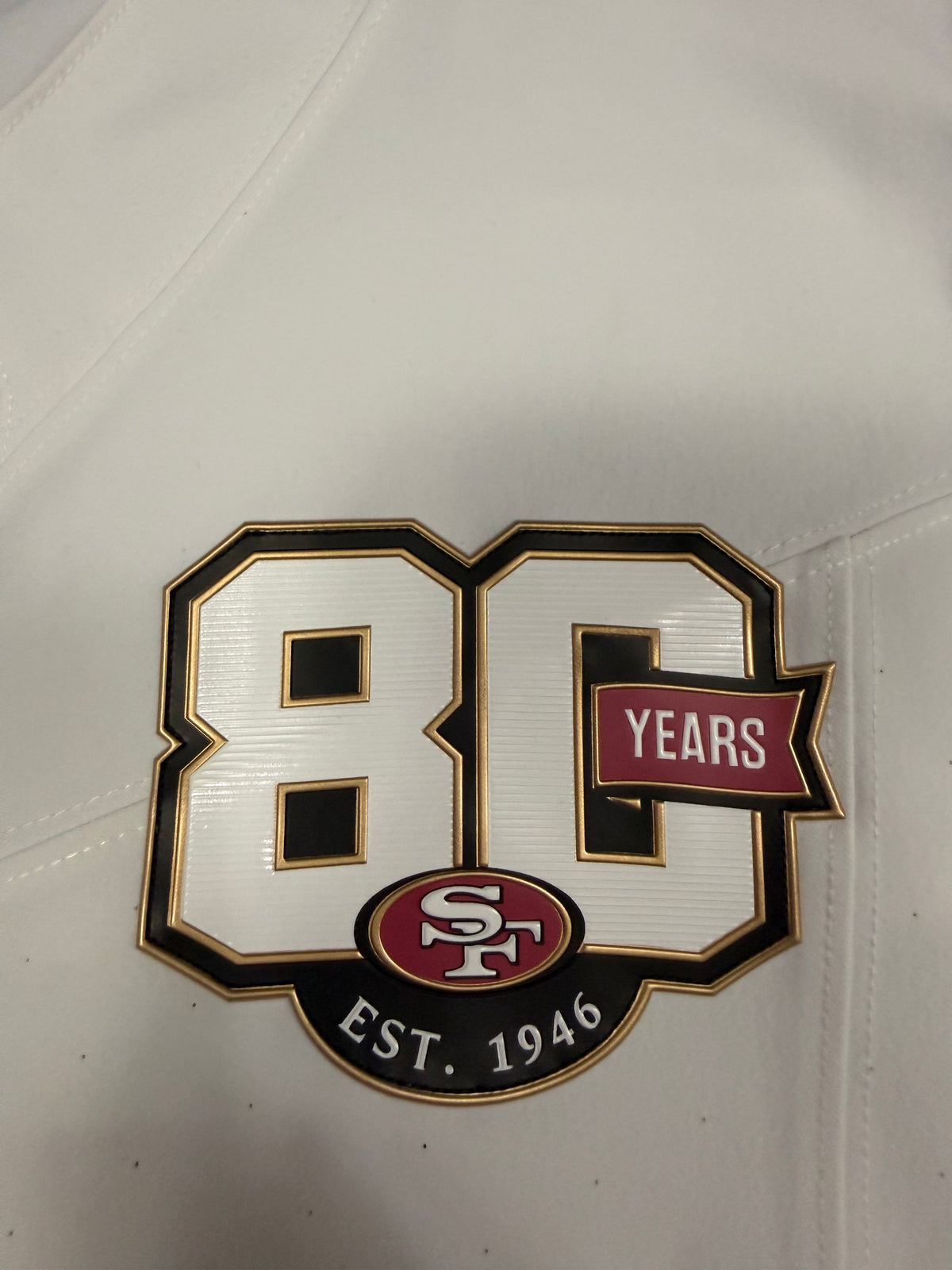 Brock Purdy San Francisco 49ers Jersey #13 Nike Vapor FUSE Elite White Size 44 (Large) NFL
