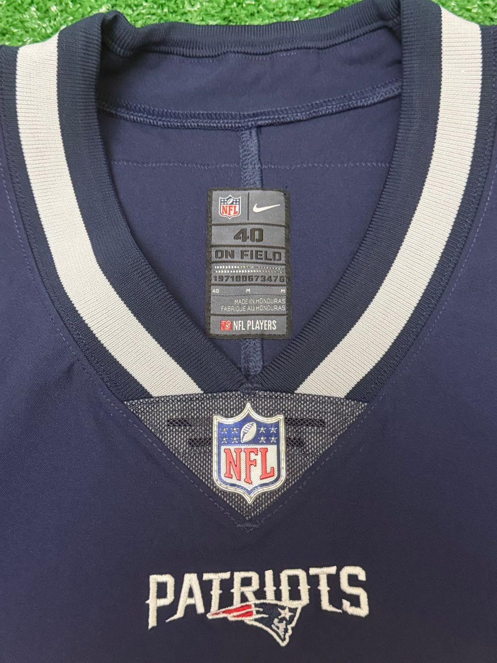 Tom Brady New England Patriots Jersey #12 Nike Vapor Elite Blue Size 40 (Medium) NFL