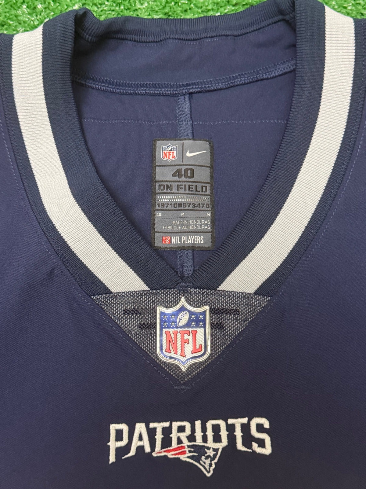 Tom Brady New England Patriots Jersey #12 Nike Vapor Elite Blue Size 40 (Medium) NFL