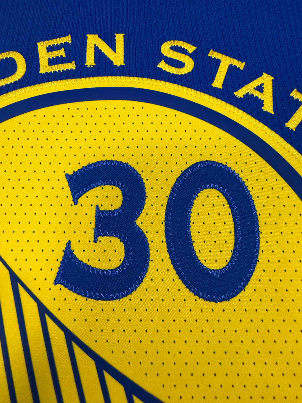 Steph Curry Golden State Warriors Jersey #30 Nike VaporKnit Authentic Blue Size 52 (XL) NBA