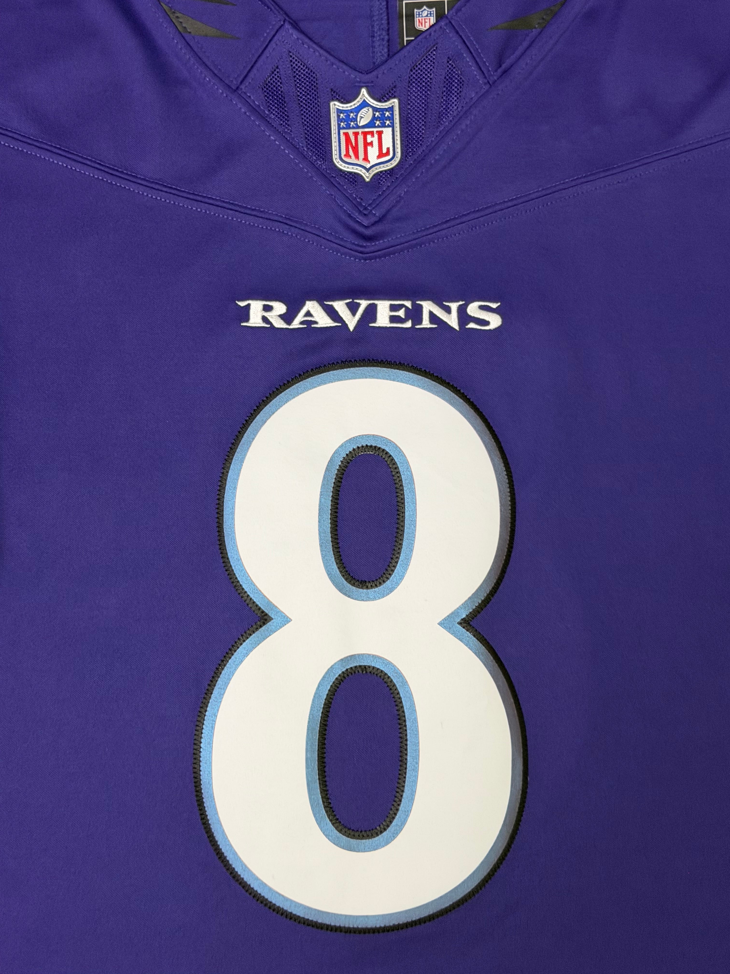 Lamar Jackson Baltimore Ravens Jersey #8 Nike Vapor FUSE Limited Purple Size (Large) NFL