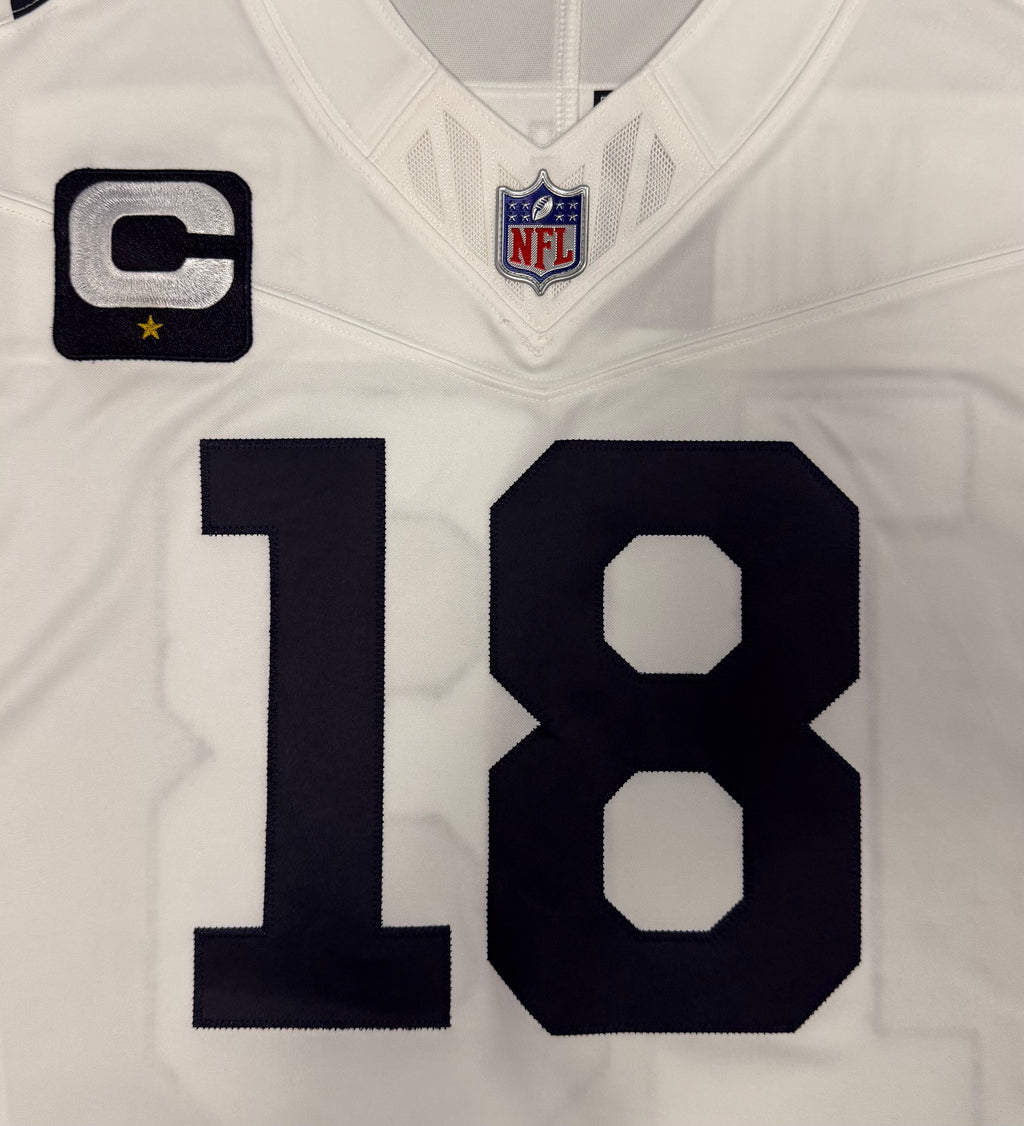 Caleb Williams Chicago Bears Jersey #18 Nike Vapor FUSE Stitched Limited White Size (Medium) NFL