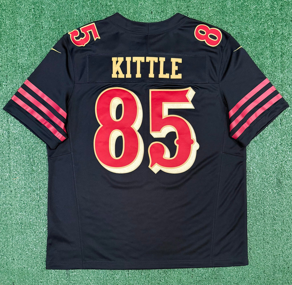 George Kittle San Francisco 49ers Jersey #85 Nike Vapor Fuse Limited Rivalry Black Size (XL) NFL