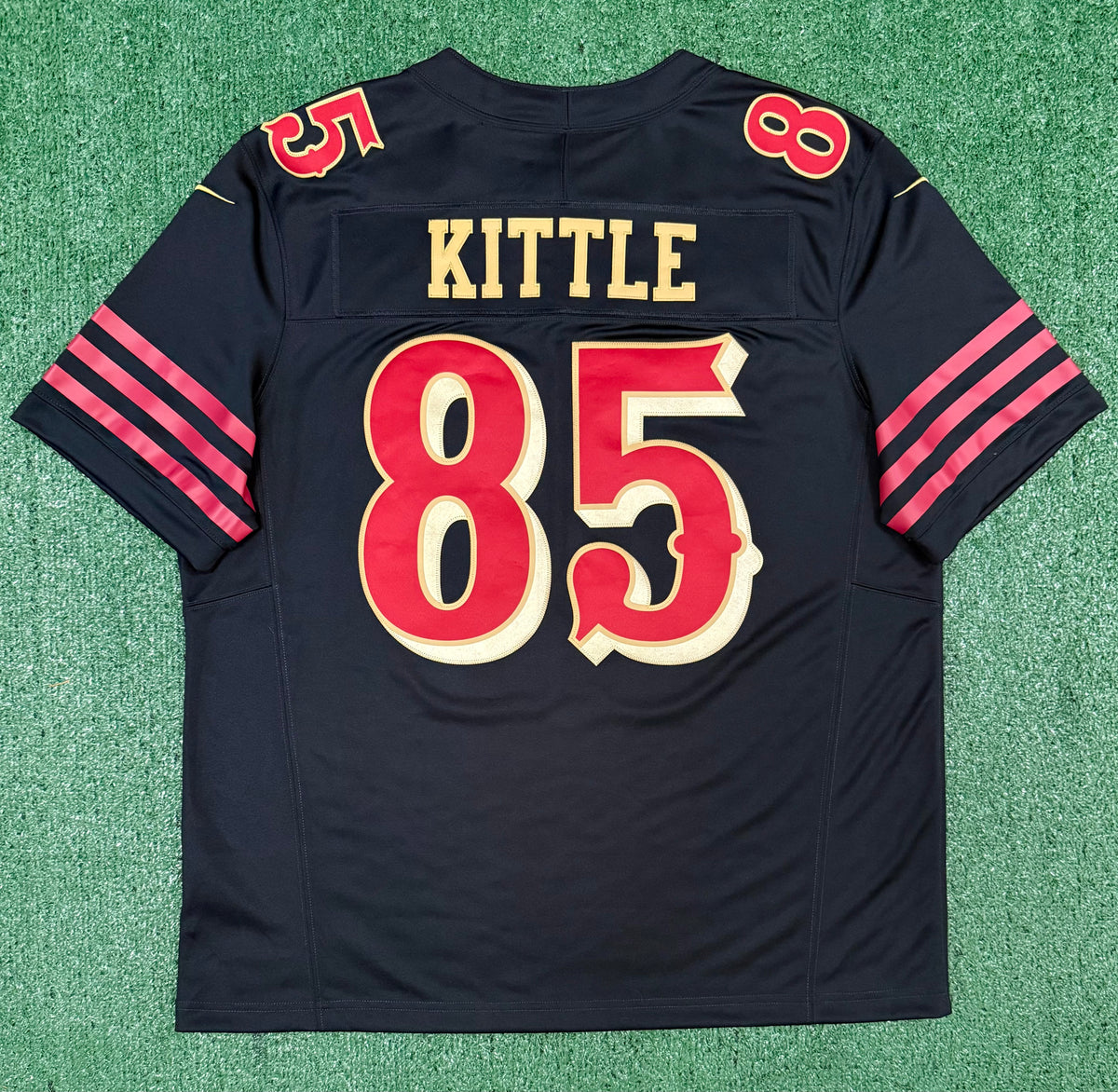 George Kittle San Francisco 49ers Jersey #85 Nike Vapor Fuse Limited Rivalry Black Size (XL) NFL