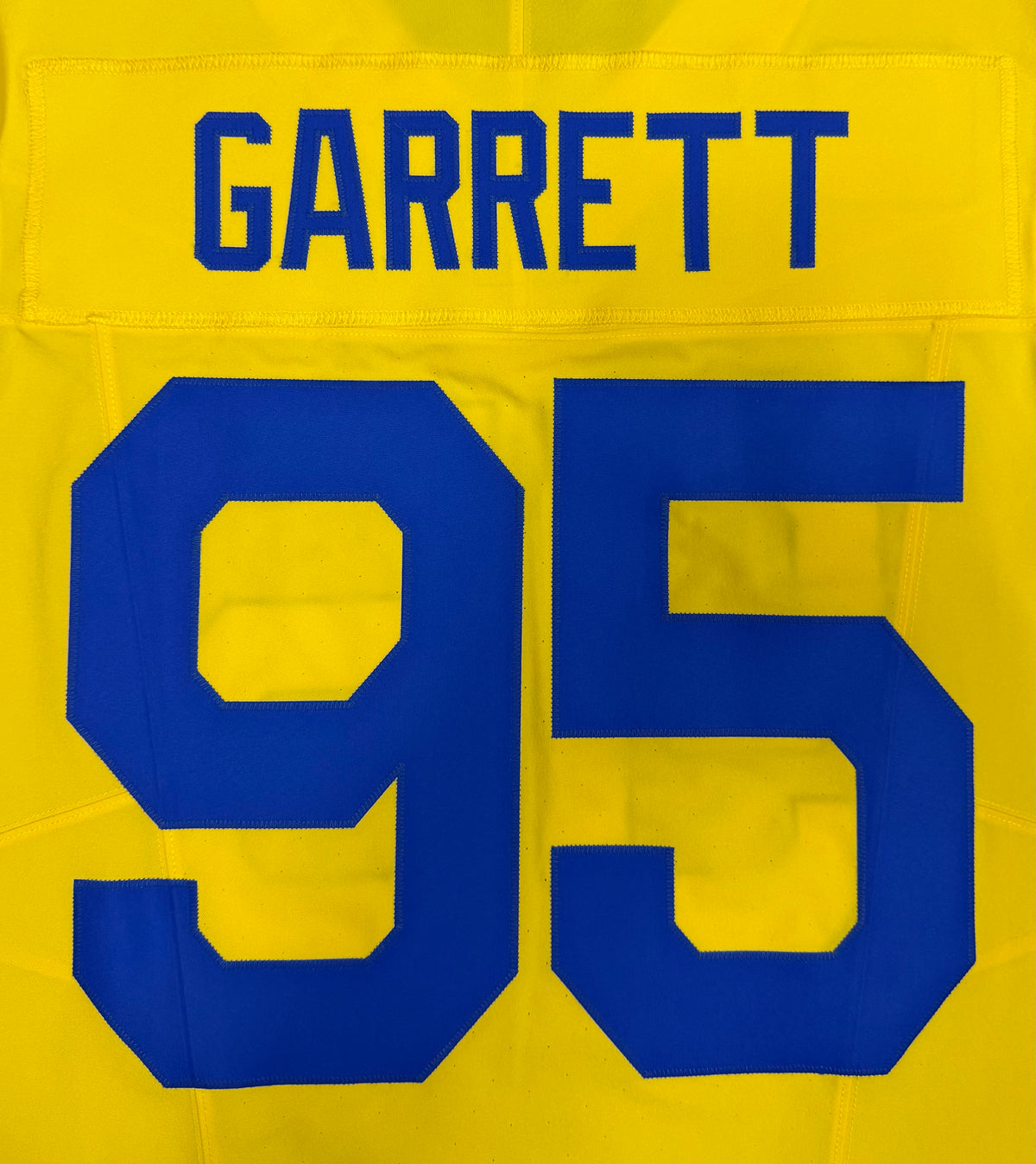 Myles Garrett Los Angeles Rams Jersey #95 Nike Vapor FUSE Elite Yellow Size 40 (Medium) NFL