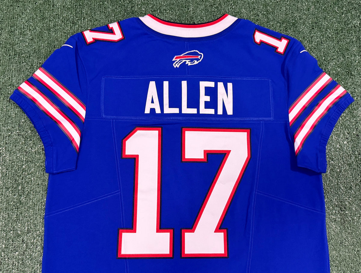 Josh Allen Buffalo Bills Jersey #17 Nike Vapor Fuse Elite Blue Size 44 (L) NFL