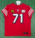 Trent Williams San Francisco 49ers Jersey #71 Nike Vapor FUSE Elite Red Size 48 (XL) NFL