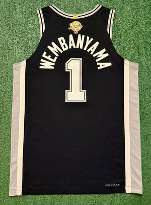 Victor Wembanyama San Antonio Spurs Jersey #1 Nike ADV Authentic Black Size 48 (L) NBA