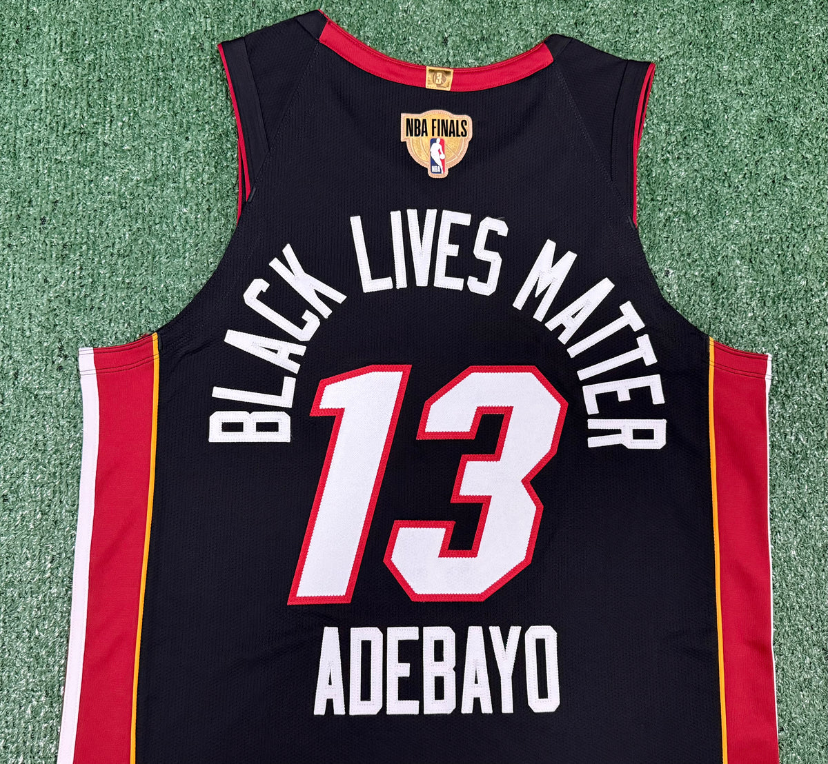 Bam Adebayo Miami Heat Bubble Jersey #13 Nike Vaporknit Authentic Black Size 48 (Large) NBA