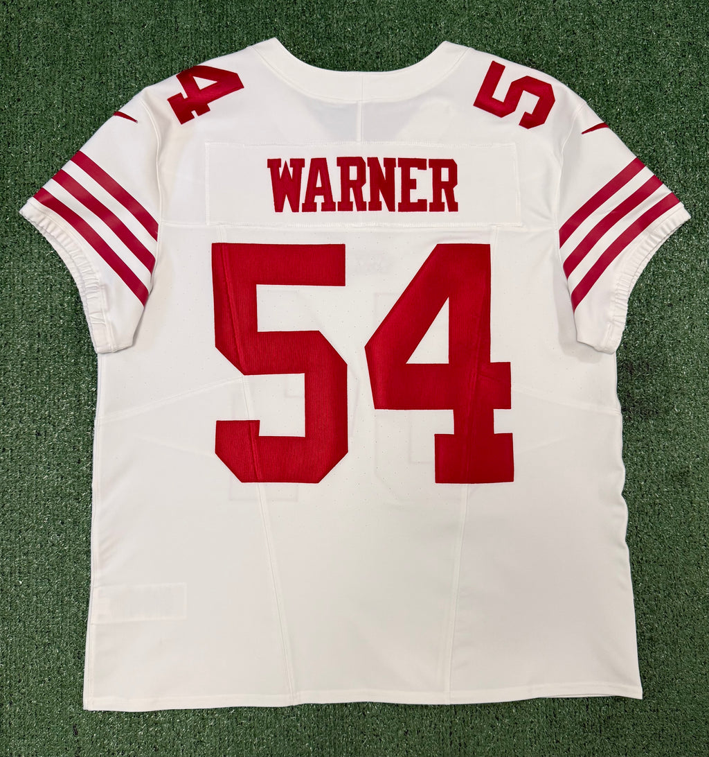 Fred Warner San Francisco 49ers Jersey #54 Nike Vapor FUSE Elite White Size 48 (XL) NFL