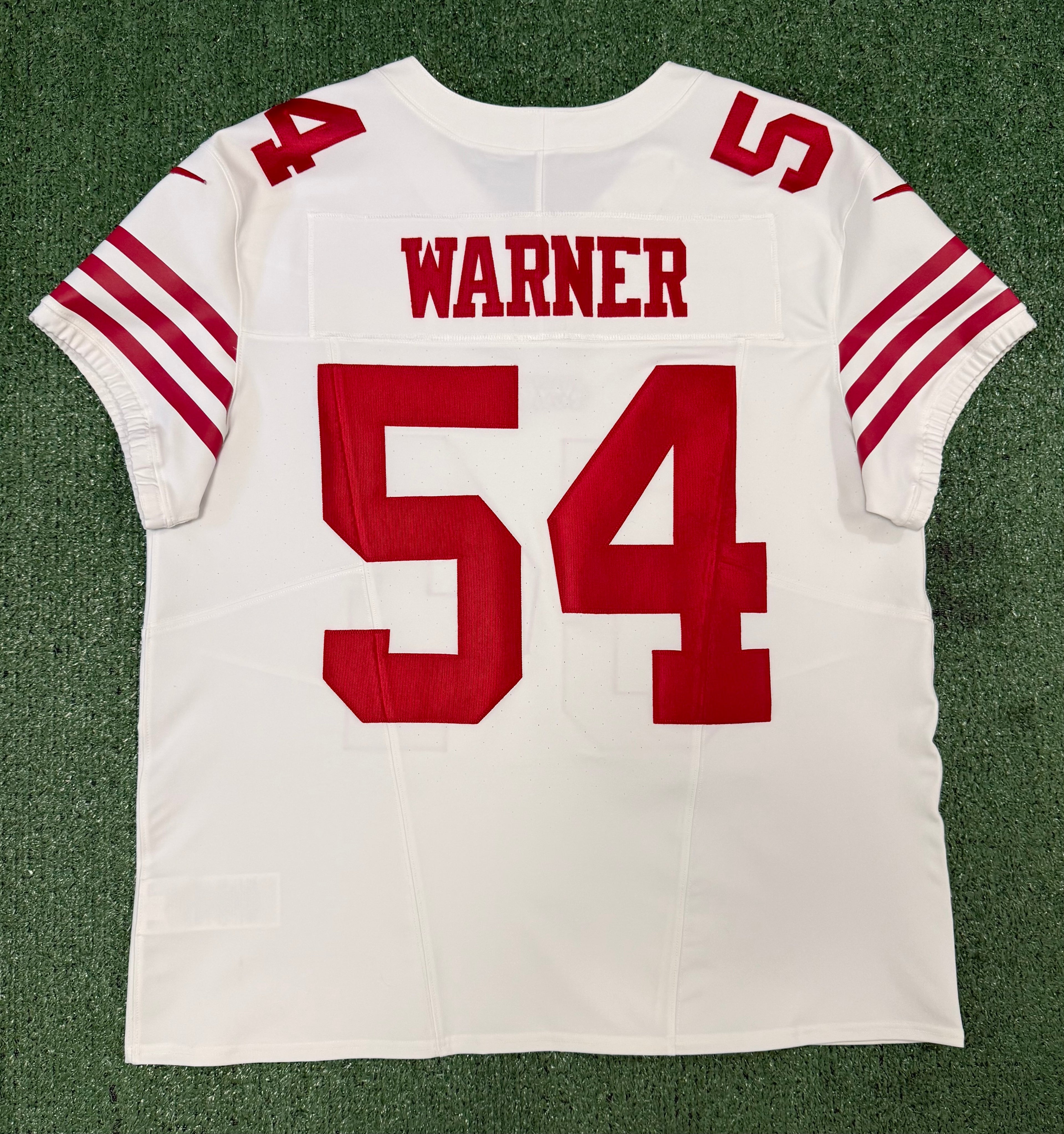 Fred Warner San Francisco 49ers Jersey #54 Nike Vapor FUSE Elite White Size 48 (XL) NFL