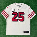 Richard Sherman San Francisco 49ers Jersey #25 Nike Vapor Limited White Size (Large) NFL
