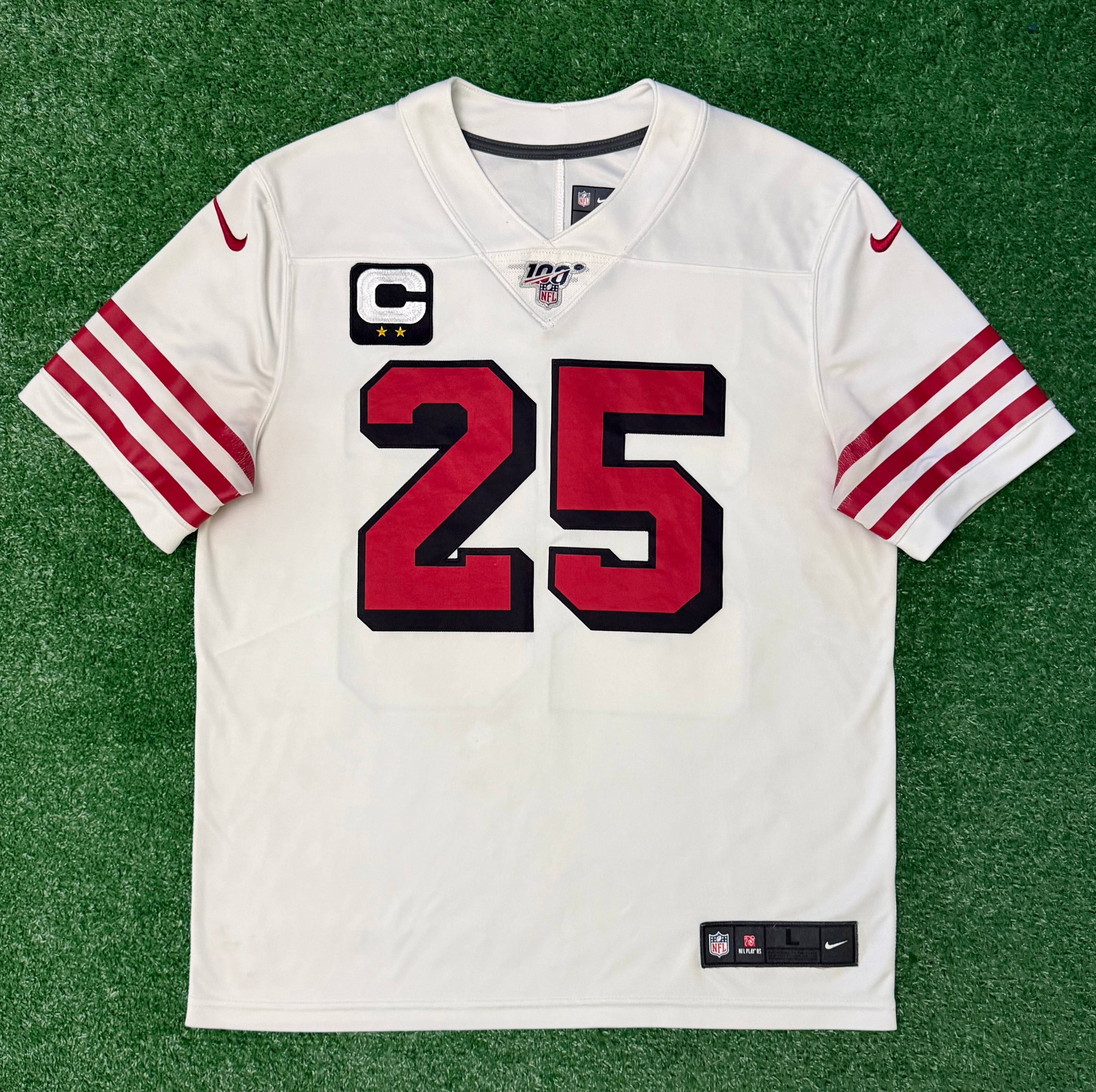 Richard Sherman San Francisco 49ers Jersey #25 Nike Vapor Limited White Size (Large) NFL