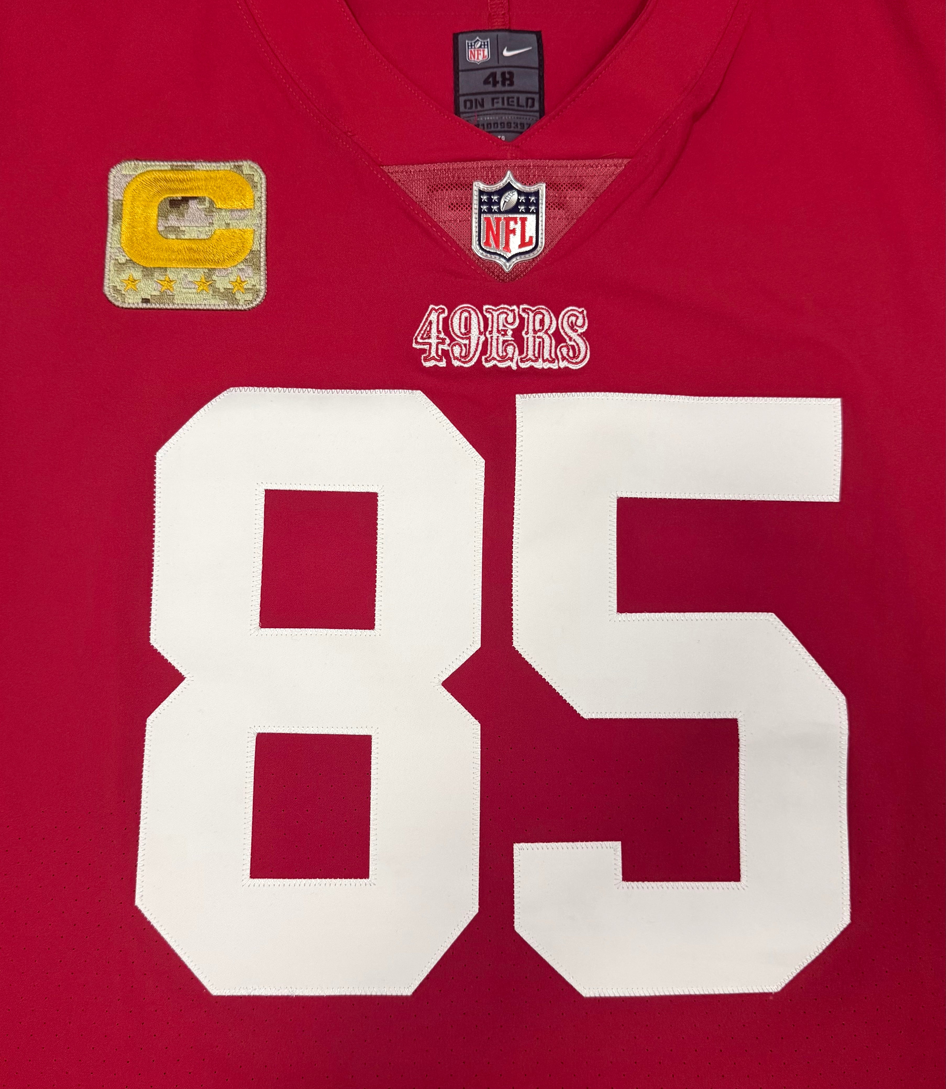 George Kittle San Francisco 49ers  Jersey #85 Nike Vapor Elite Red Size 48 (XL) NFL