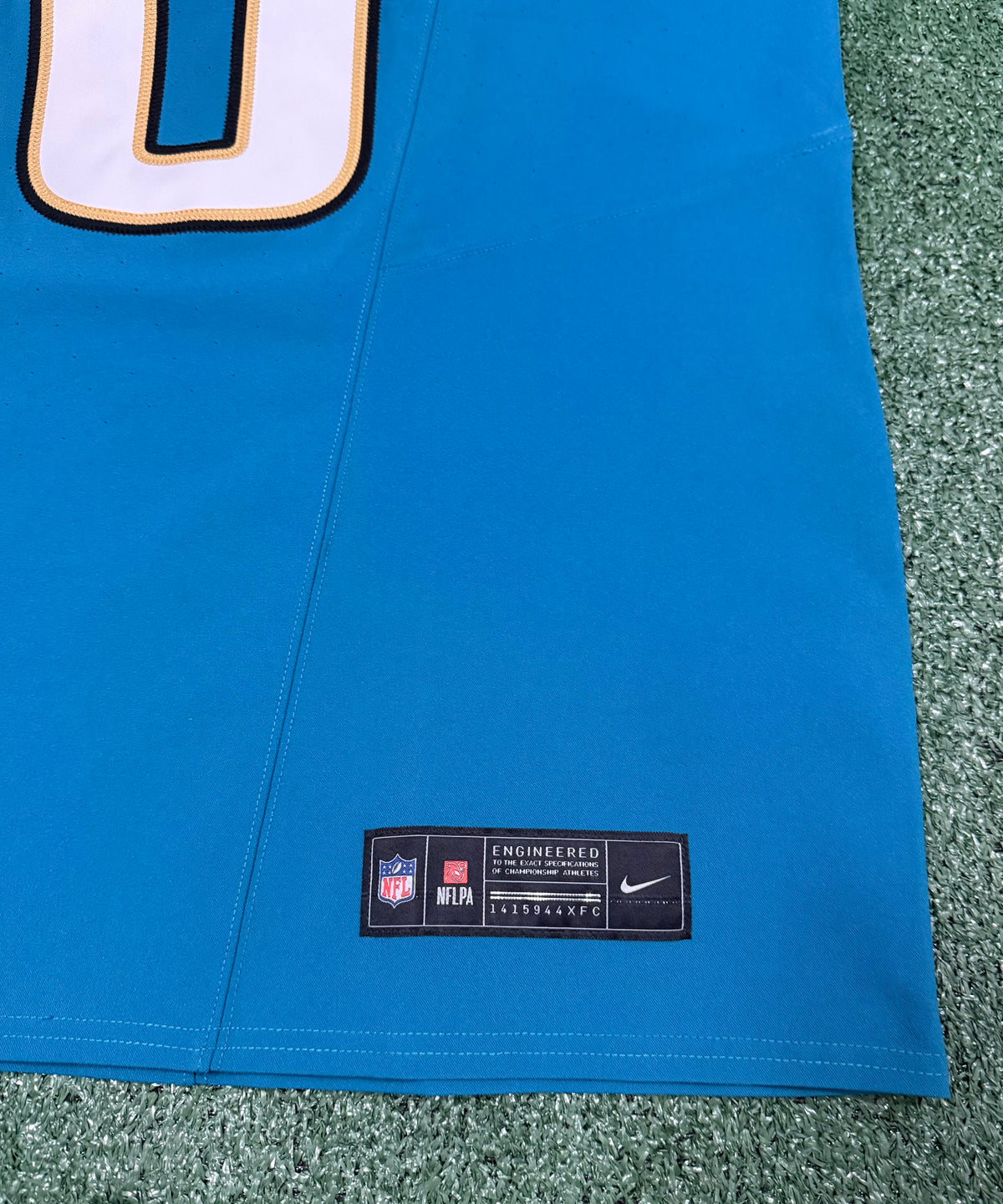 Trevor Lawrence Jacksonville Jaguars Jersey #16 Nike Vapor Fuse Elite Teal Size 48 (XL) NFL