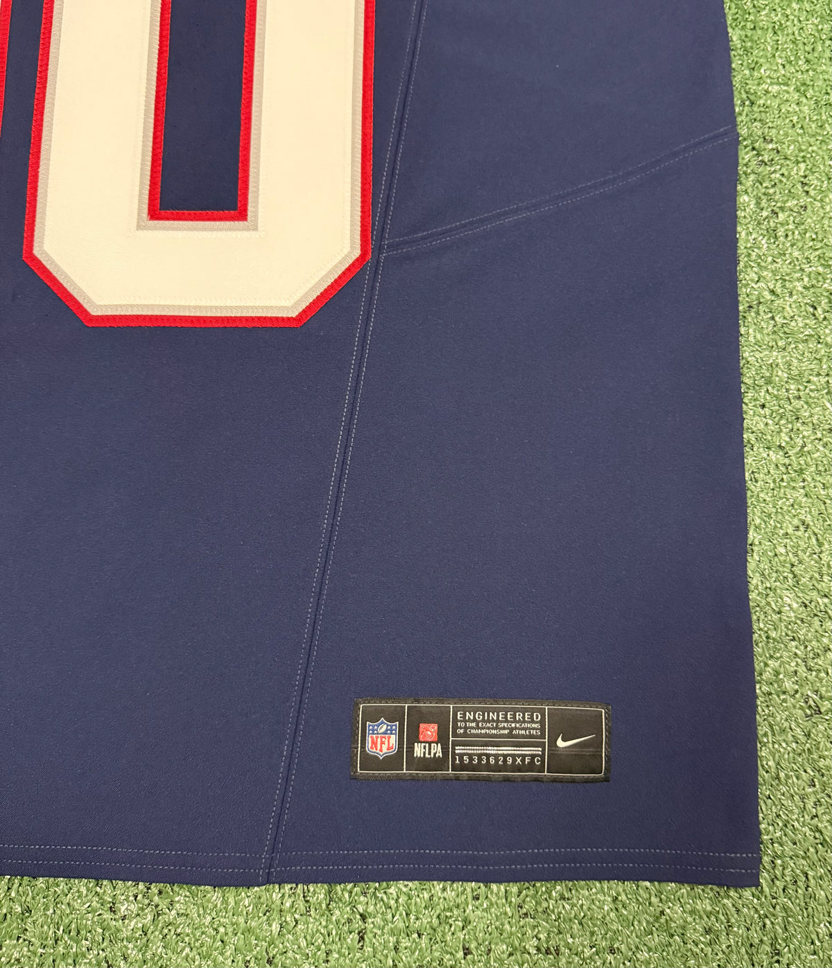 Drake Maye New England Patriots Jersey #10 Nike Vapor Fuse Elite Blue Size 44 (Large) NFL