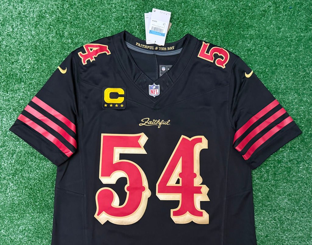 Fred Warner San Francisco 49ers Jersey #54 Nike FUSE Rivalry Black  Size (Medium) NFL