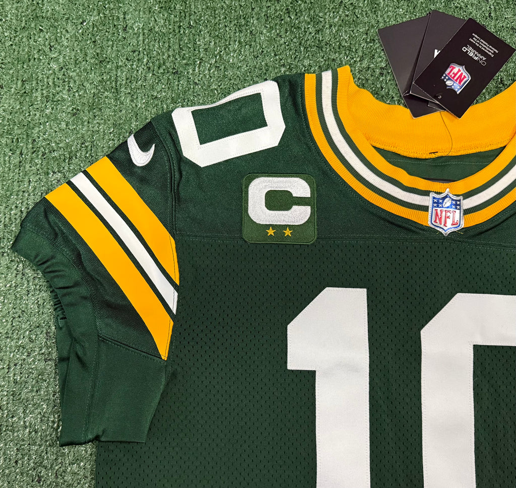 Jordan Love Green Bay Packers Jersey #10 Nike Vapor Elite Green Size 44 (Large) NFL