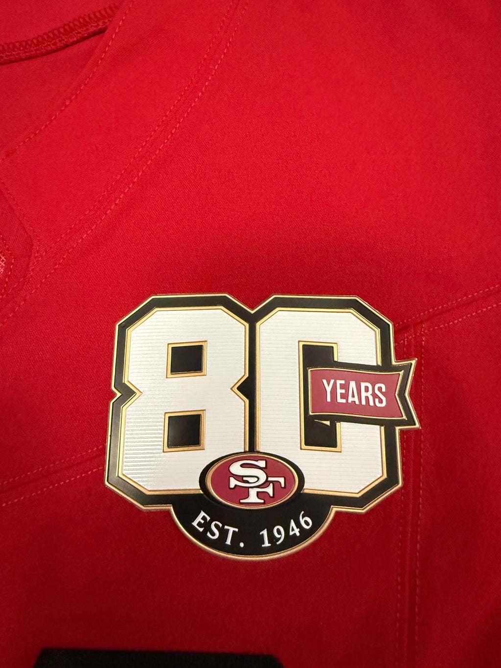 Fred Warner San Francisco 49ers Jersey #54 Nike Vapor FUSE Elite Red Size 44 (Large) NFL
