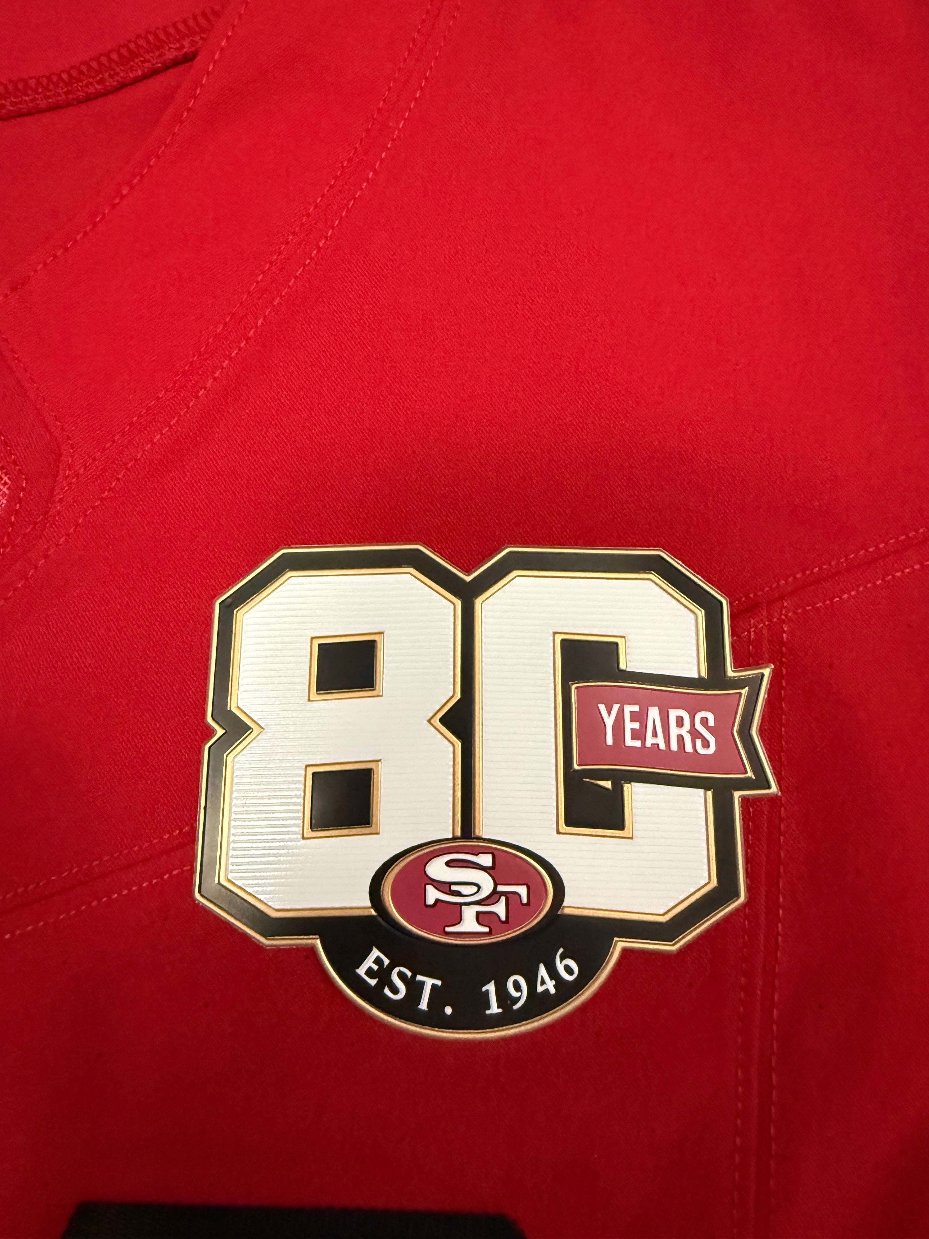 Fred Warner San Francisco 49ers Jersey #54 Nike Vapor FUSE Elite Red Size 44 (Large) NFL