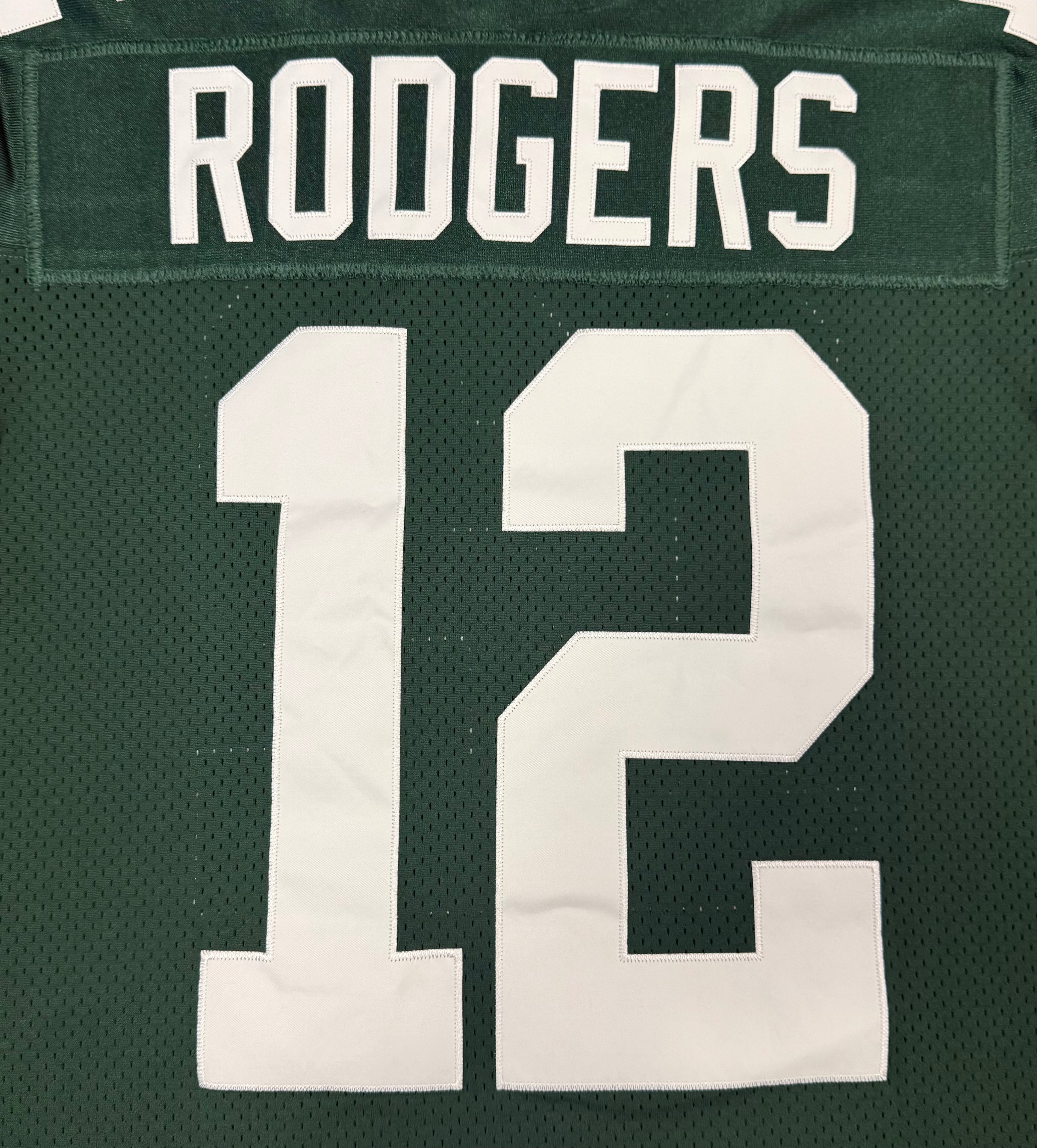 Aaron Rodgers Green Bay Packers Jersey #12 Nike Vapor Elite Green Size 40 (Medium) NFL