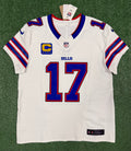 Josh Allen Buffalo Bills Jersey #17 Nike Vapor Fuse Elite White Size 44 (L) NFL