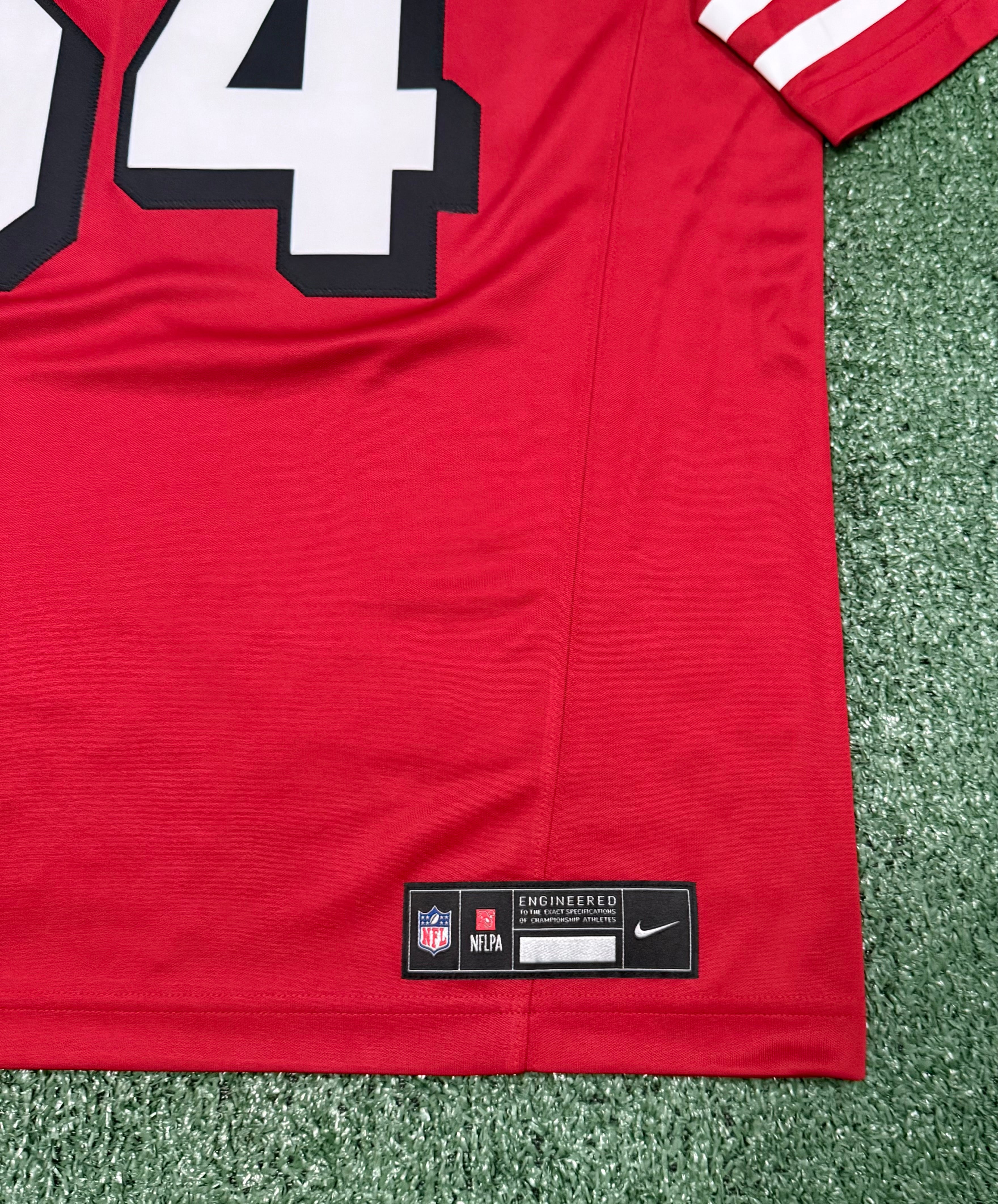 Fred Warner San Francisco 49ers Jersey #54 Nike Vapor Fuse Limited Stitched Red Size (Large) NFL