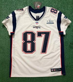 Rob Gronkowski New England Patriots Jersey #87 Nike Vapor Elite White Size 48 (XL) NFL