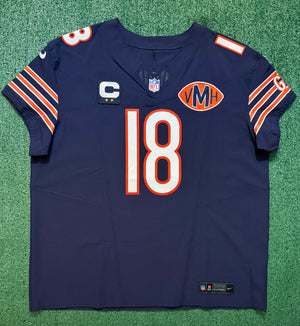 Caleb Williams Chicago Bears Jersey #18 Nike Vapor FUSE Elite Navy Size 52 (XXL) NFL