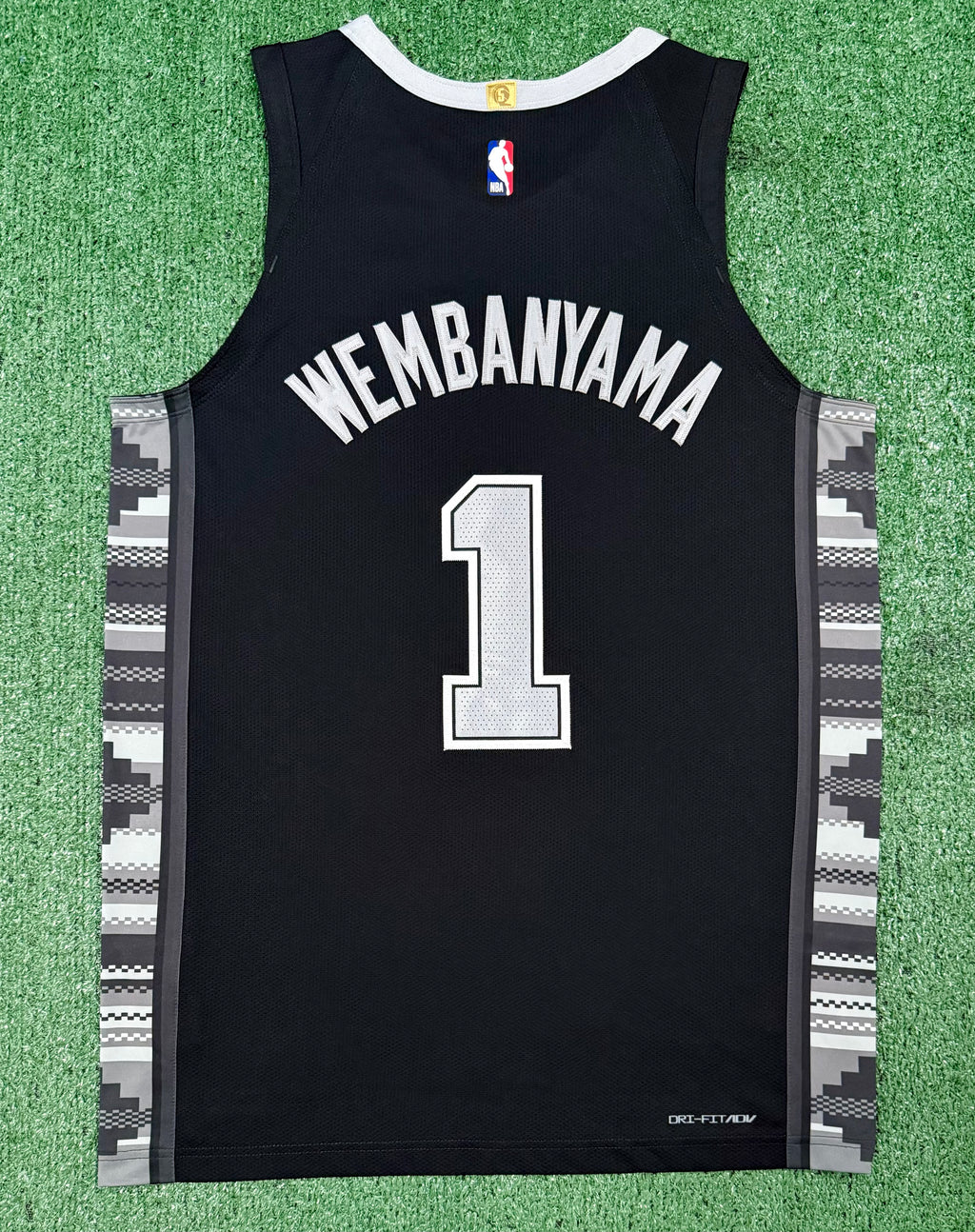 Victor Wembanyama San Antonio Spurs Jersey #1 Nike ADV Authentic Black Size 48 (L) NBA