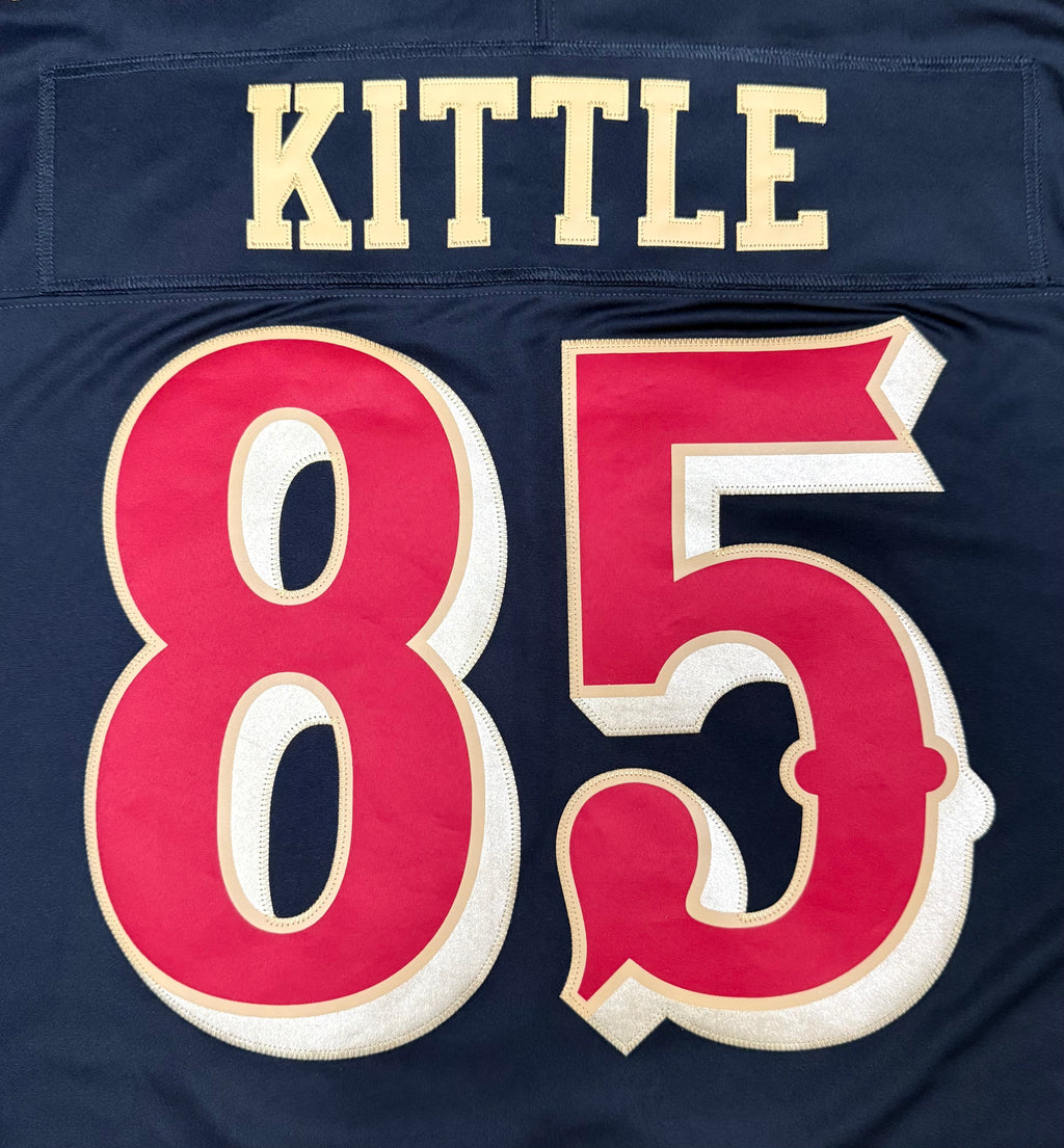 George Kittle San Francisco 49ers Jersey #85 Nike Vapor Fuse Limited Rivalry Black Size (XL) NFL