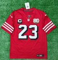 Christian McCaffrey San Francisco 49ers Jersey #23 Nike Vapor Fuse Limited Stitched Red Size (Medium) NFL