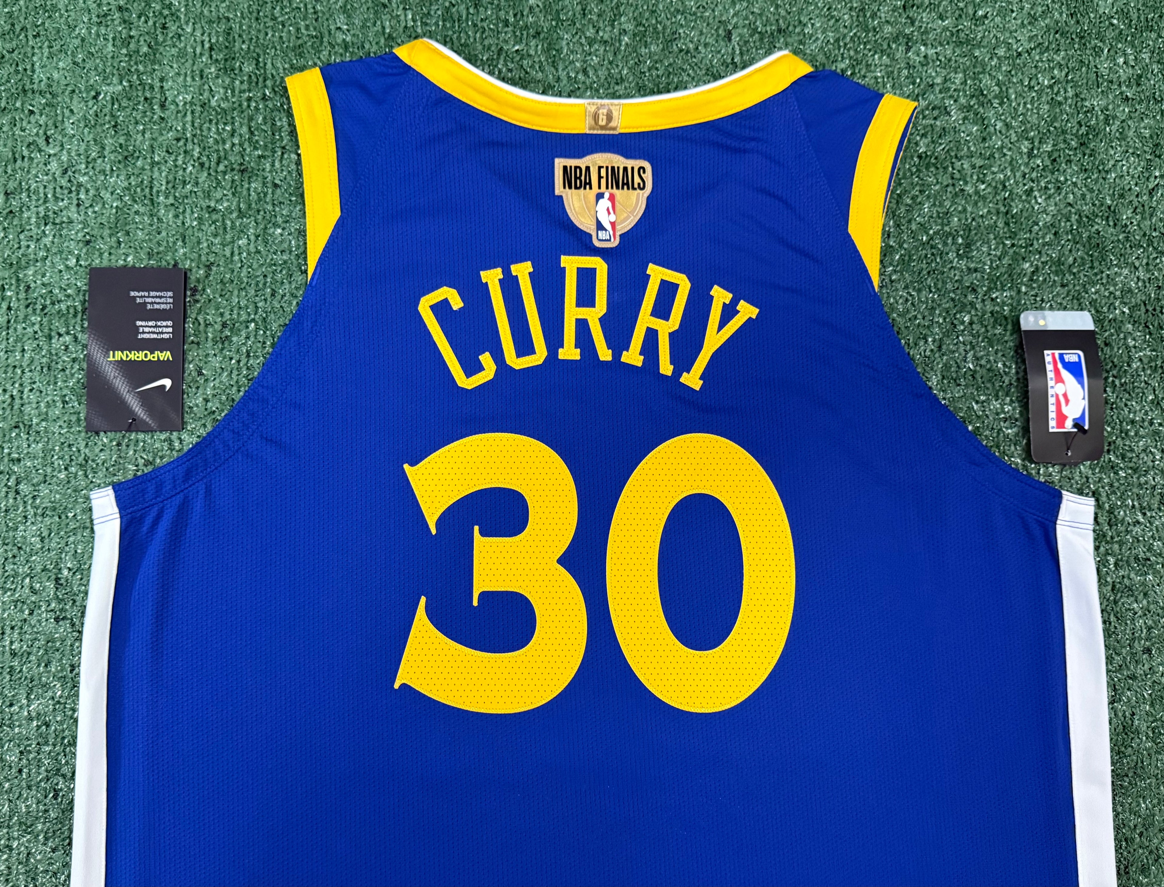 Steph Curry Golden State Warriors Jersey #30 Nike VaporKnit Authentic Blue Size 52 (XL) NBA