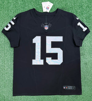 Fernando Mendoza Las Vegas Raiders Jersey #15 Nike Vapor Fuse Elite Black Size 44 (L) NFL