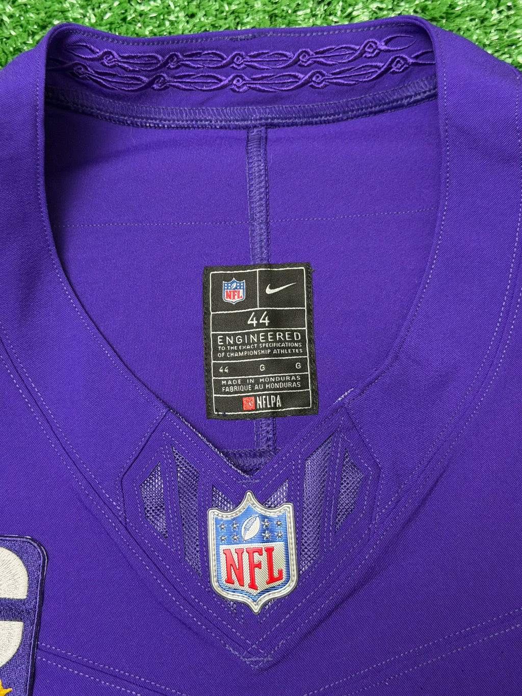 Justin Jefferson Minnesota Vikings Jersey #18 Nike Vapor FUSE Elite Purple Size 44 (Large) NFL