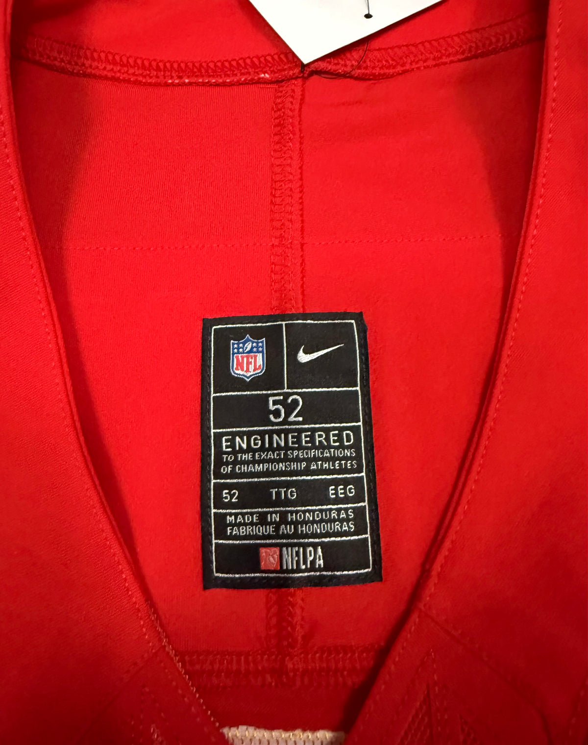 Patrick Mahomes Kansas City Chiefs Jersey #15 Nike Vapor FUSE Elite Red Size 52 (XXL) NFL