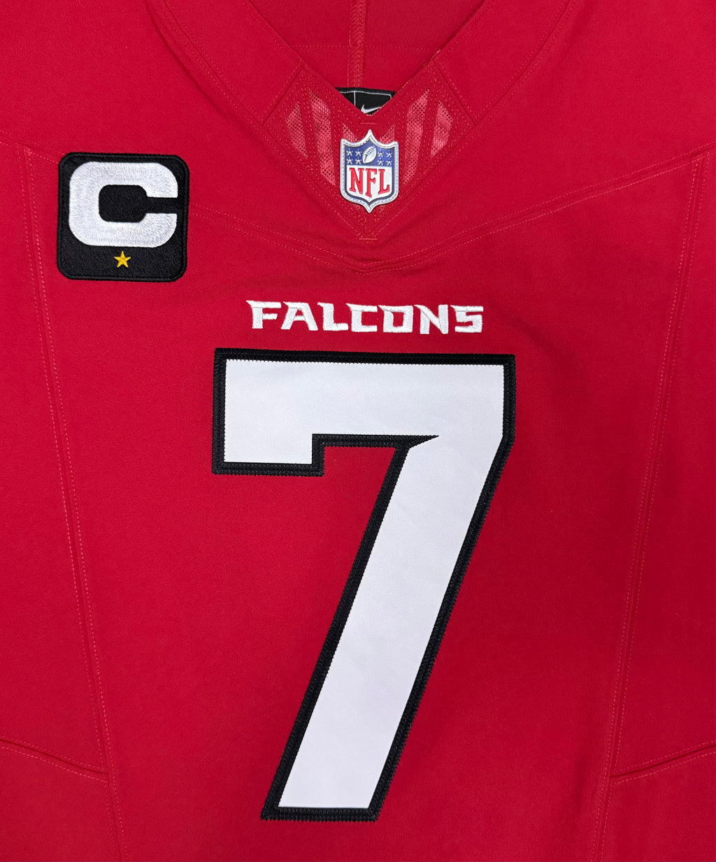Bijan Robinson Atlanta Falcons Jersey #7 Nike Vapor FUSE Elite Red Size 44 (Large) NFL