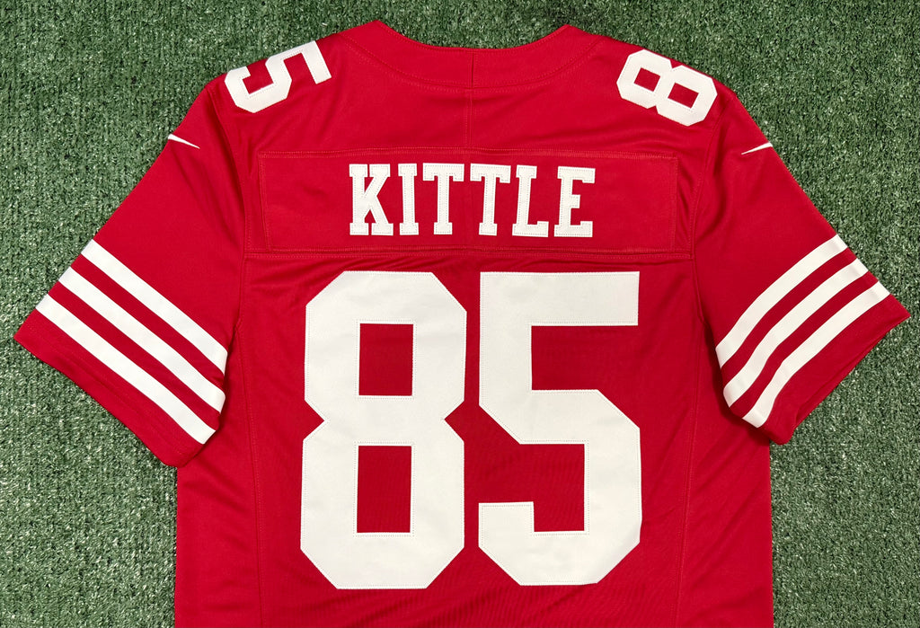 George Kittle San Francisco 49ers Jersey #85 Nike Vapor Fuse Limited Stitched Red Size (Medium) NFL