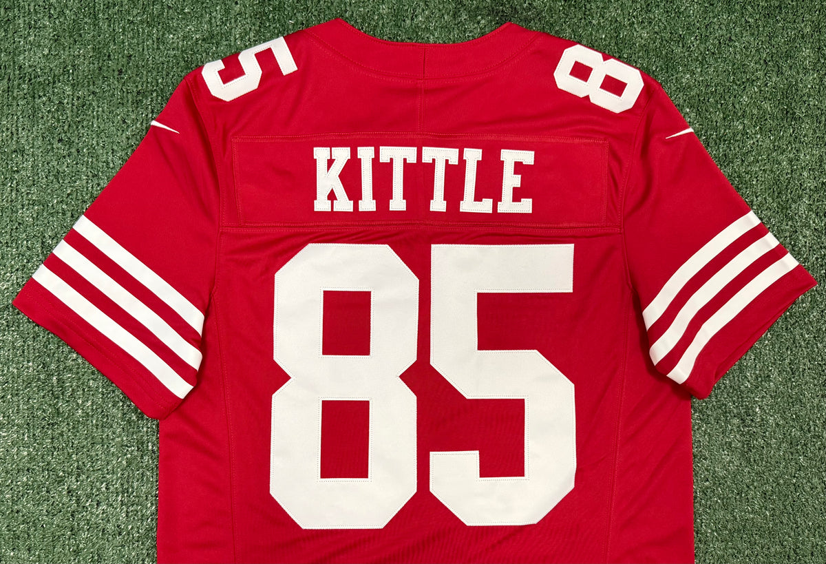 George Kittle San Francisco 49ers Jersey #85 Nike Vapor Fuse Limited Stitched Red Size (Medium) NFL
