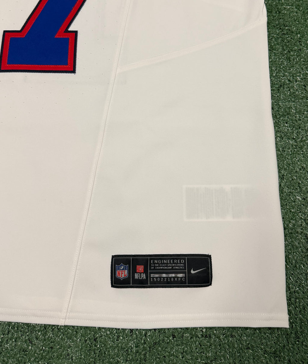 Josh Allen Buffalo Bills Jersey #17 Nike Vapor Fuse Elite White Size 48 (XL) NFL
