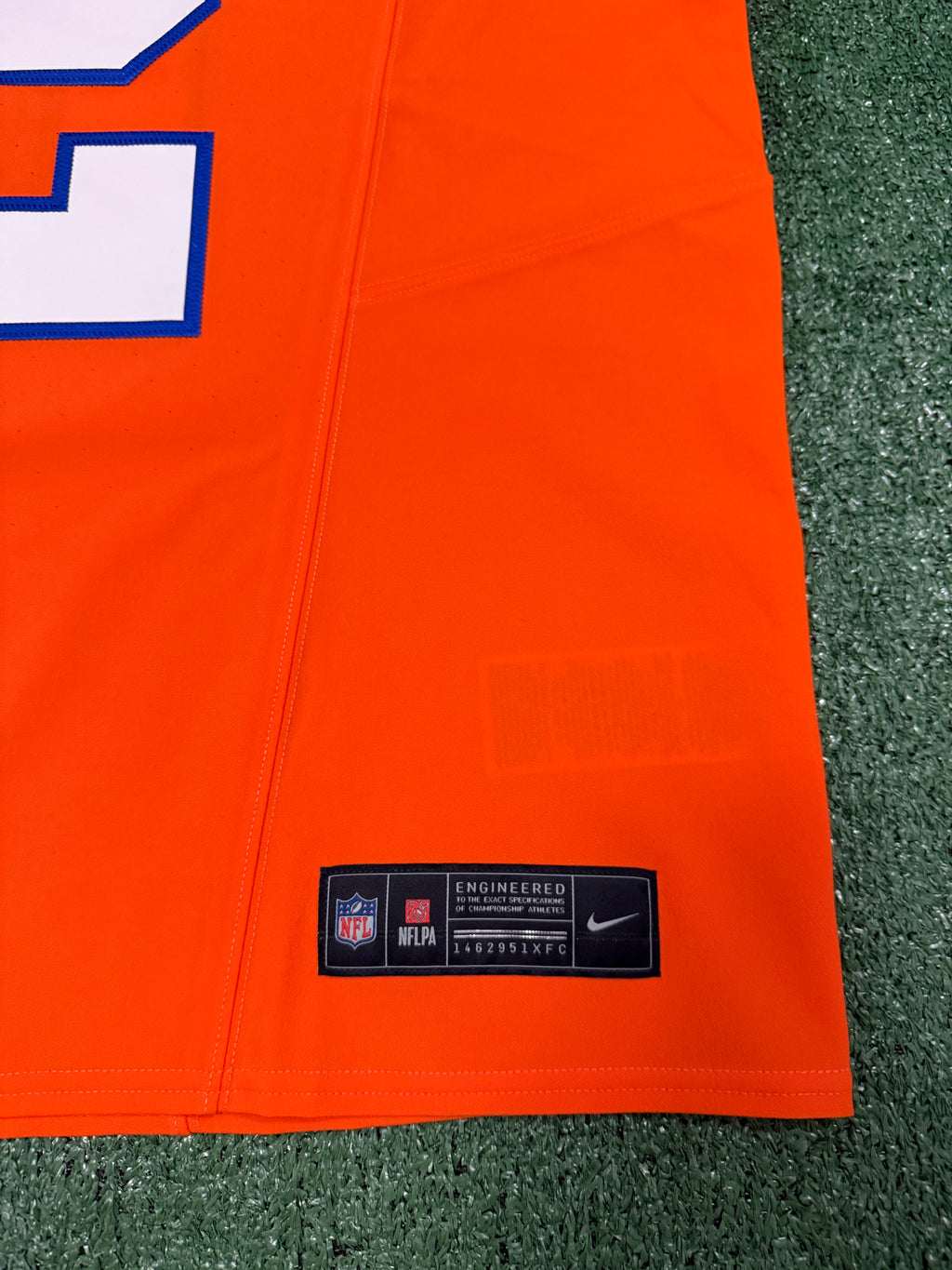 Pat Surtain II Denver Broncos Jersey #2 Nike Vapor Fuse Elite Orange Size 40 (M) NFL