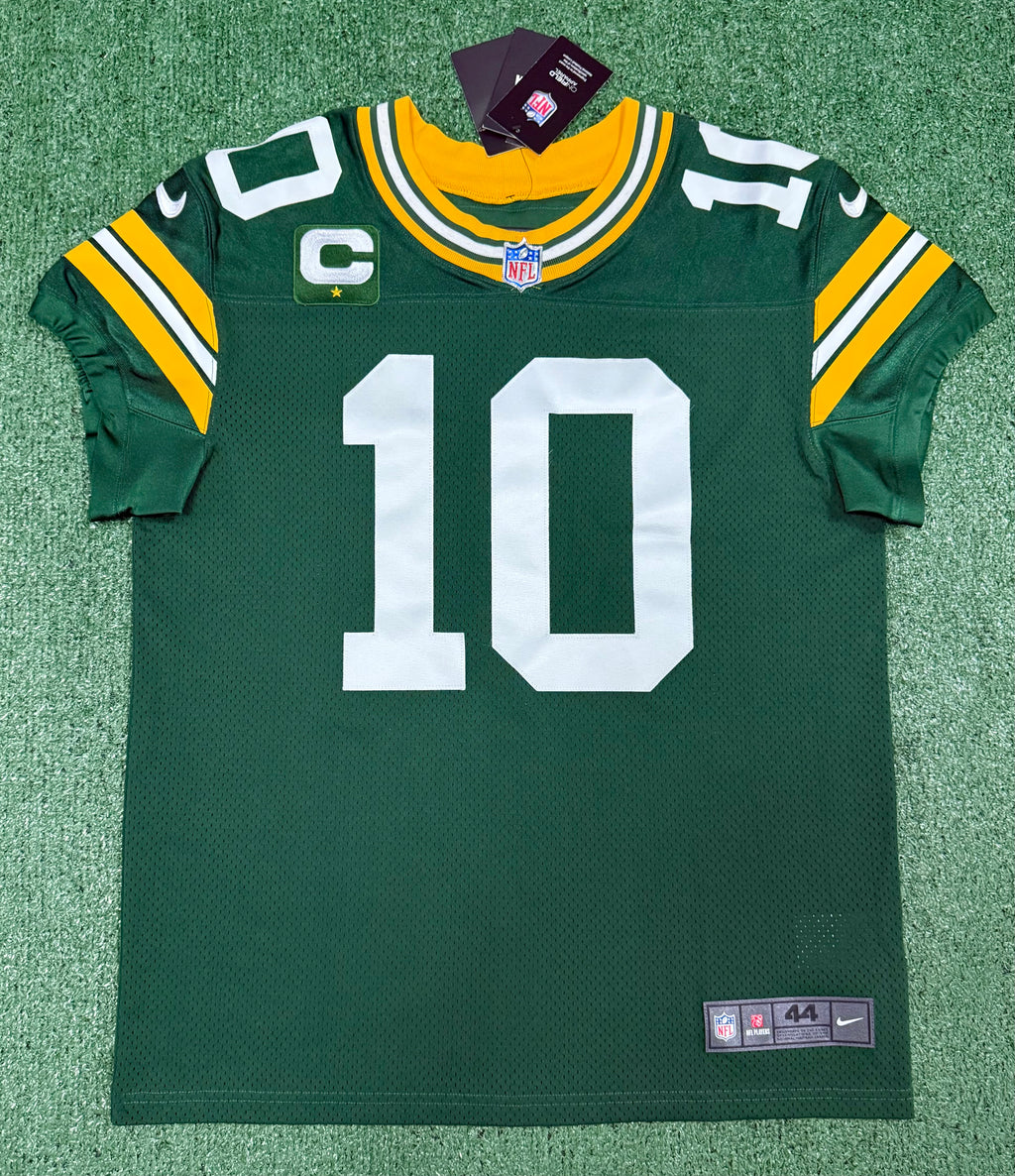 Jordan Love Green Bay Packers Jersey #10 Nike Vapor Elite Green Size 44 (Large) NFL