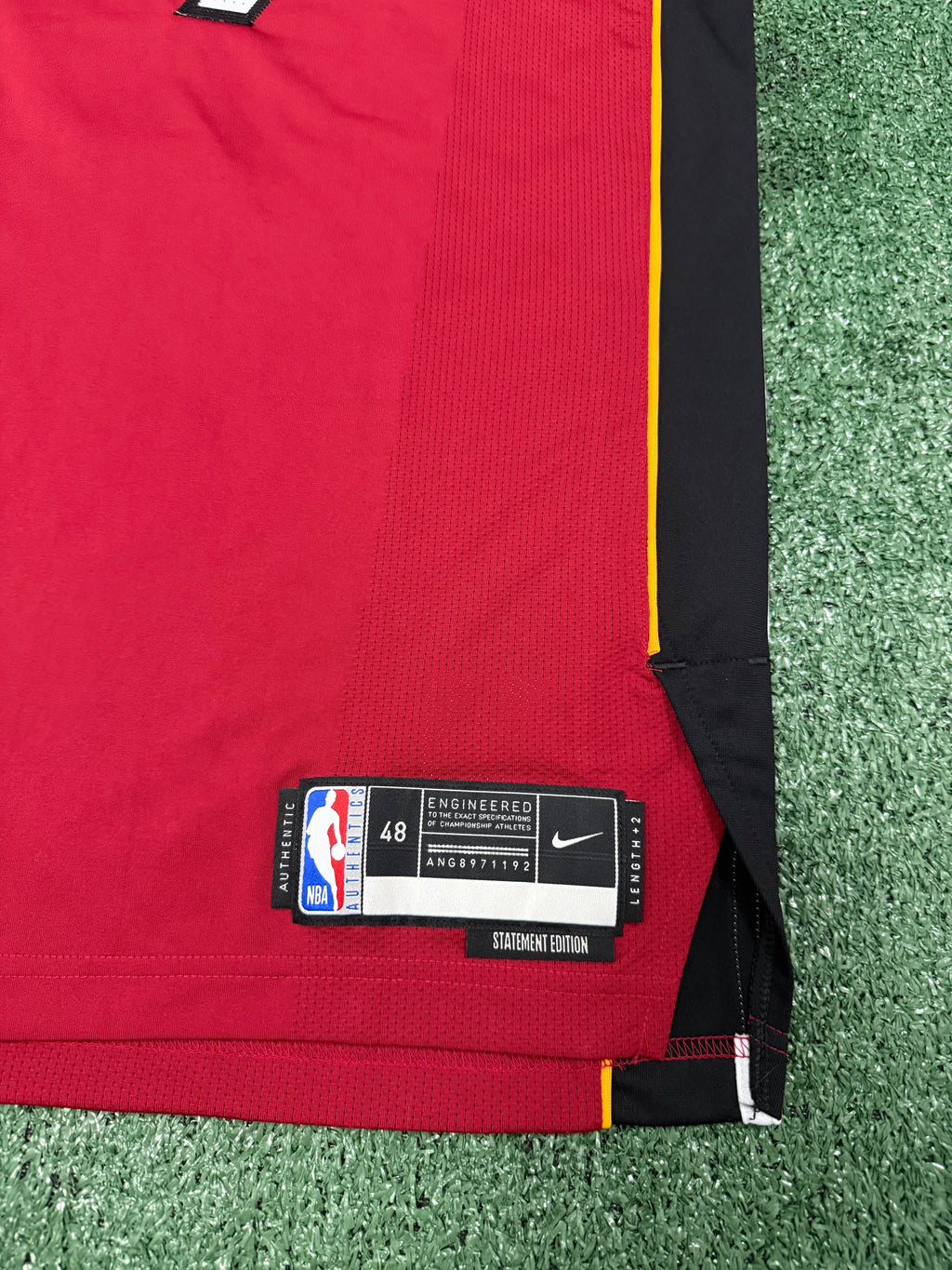 Giannis Antetokounmpo Miami Heat Jersey #7 Nike ADV Authentic Red Size 48 (Large) NBA