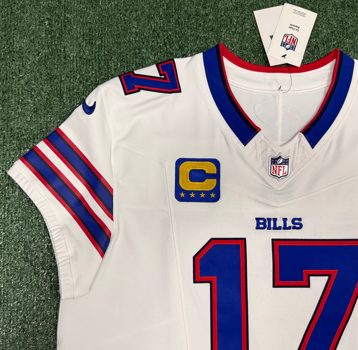 Josh Allen Buffalo Bills Jersey #17 Nike Vapor Fuse Elite White Size 48 (XL) NFL