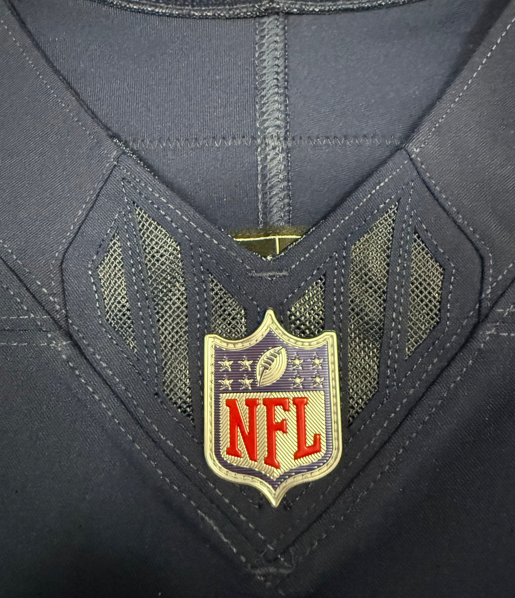 Drake Maye New England Patriots Jersey #10 Nike Vapor Fuse Elite Blue Size 48 (XL) NFL